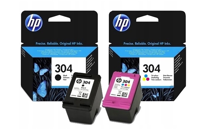 

2 Tusze Hp 304 Deskjet 2620 2630 3720 Oryginalne