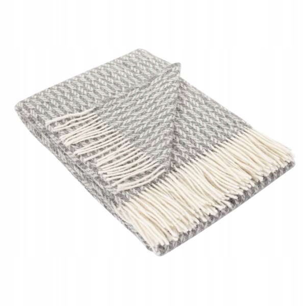 

Dekoria Pled Zelandia 140x200cm grey&cream