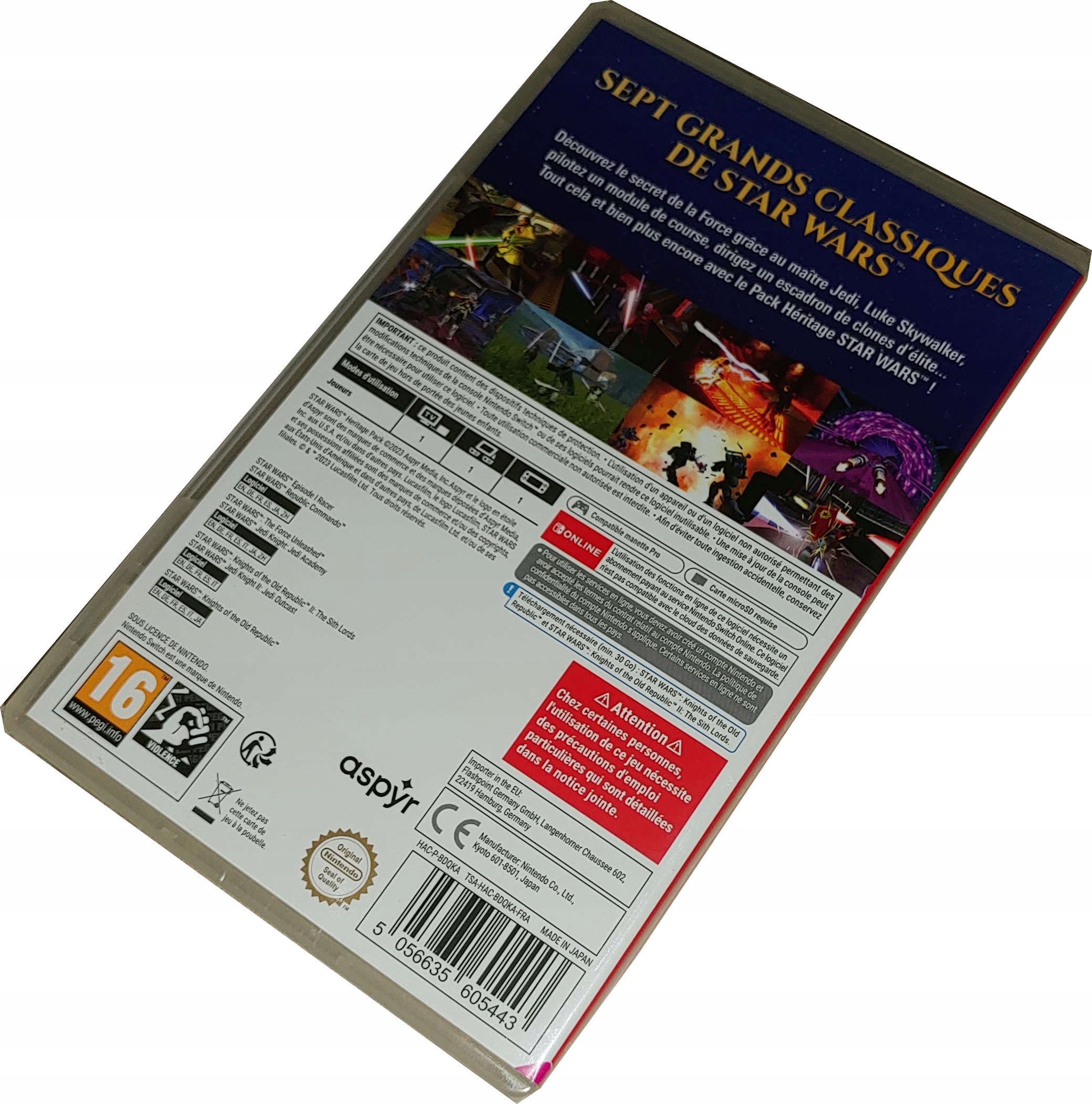 STAR WARS HERITAGE PACK / 7 GIER / NOWA / ANG / SWITCH / KARTDRIDŻ Stan opakowania oryginalne