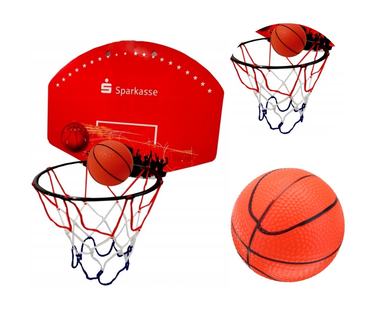 

Zestaw Do Mini Koszykówki 2W1 Piłeczka+tablica