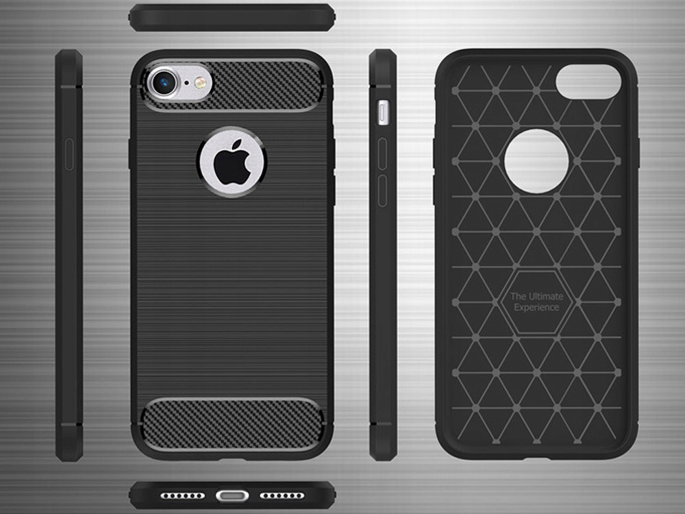 ARMORED CASE CASE CARBON for IPHONE 7 8 + GLASS Formål Apple