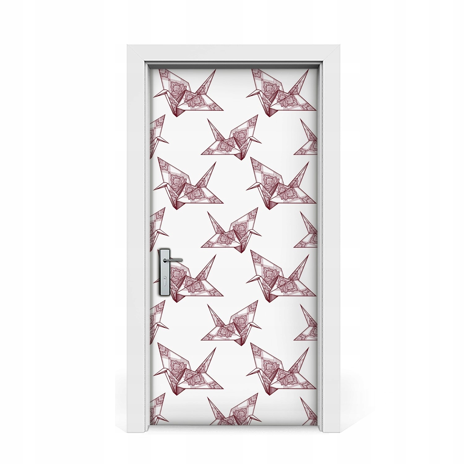 

Naklejka na drzwi okleina Ptaki origami 95x205