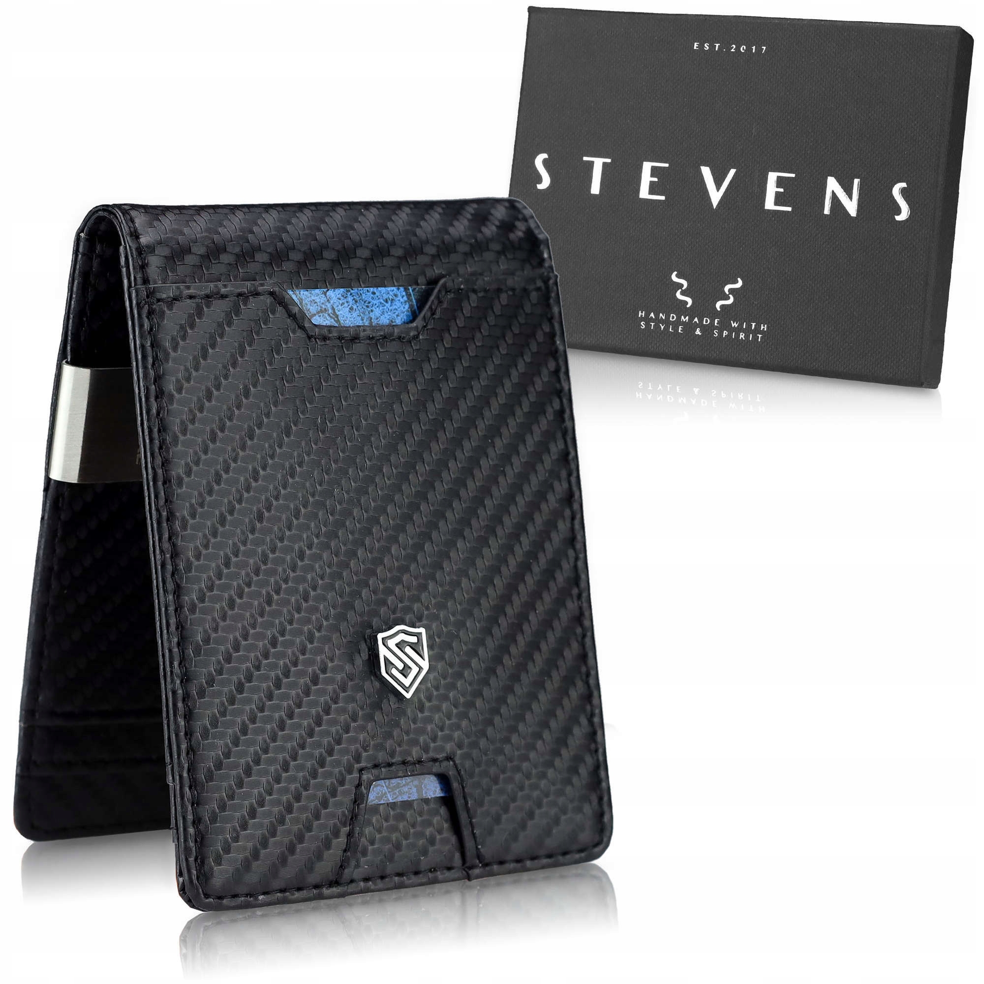 

Stevens Męski Portfel Skórzany slim Rfid Karty