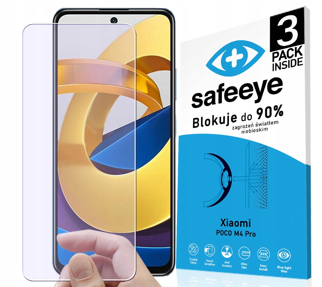 

3x Anti Blue Szkło Do Xiaomi Poco M4 Pro