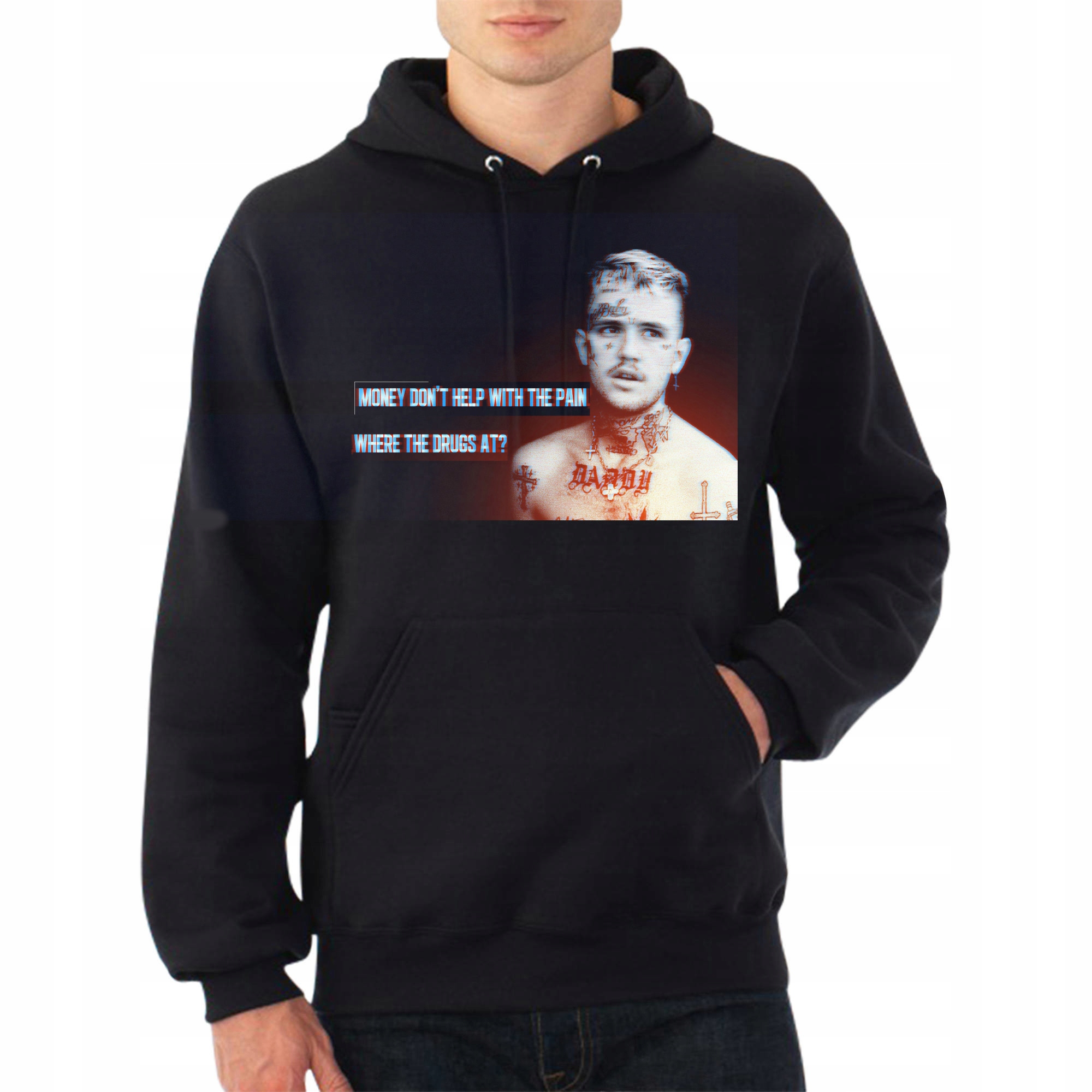 

LIL Peep Bluza Z Kapturem Cry Baby Duzo Wzorów L