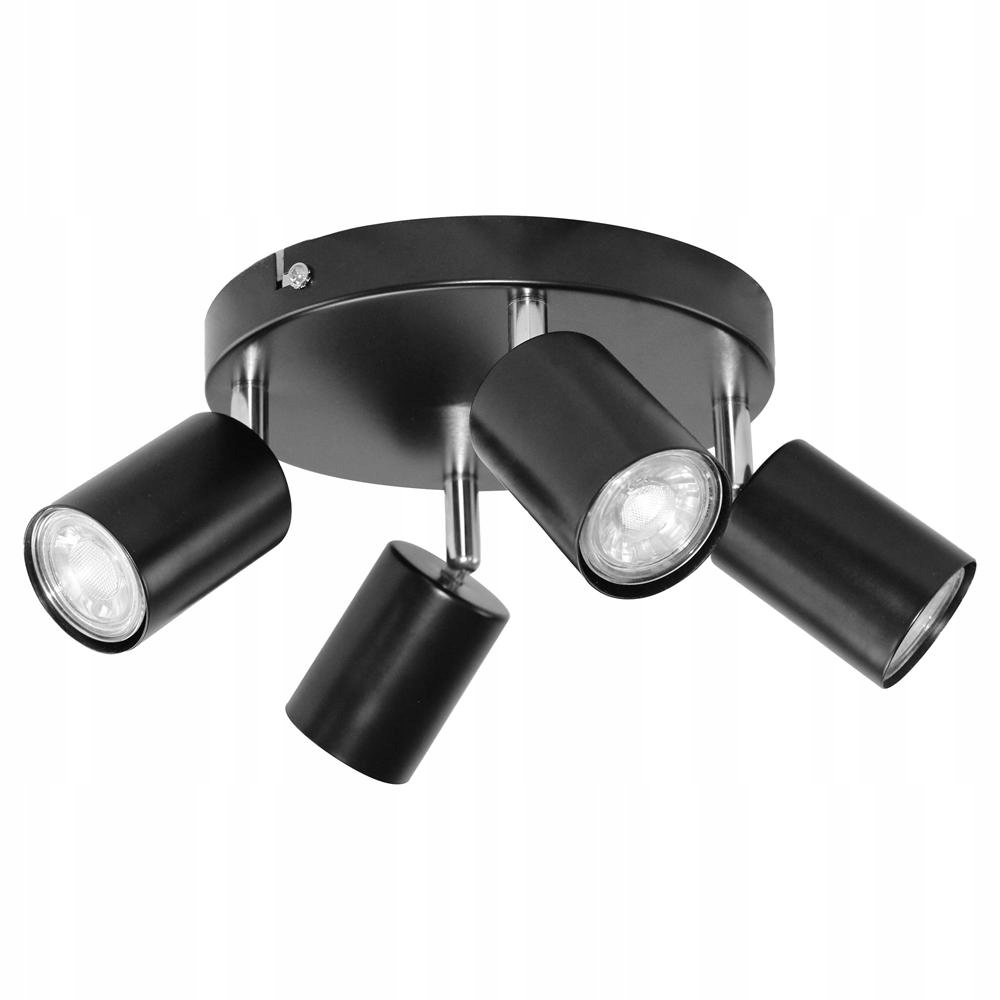 Rino Sp 4, nástěnné a stropní svítidlo, GU10 max. 4x50W, IP20, černé