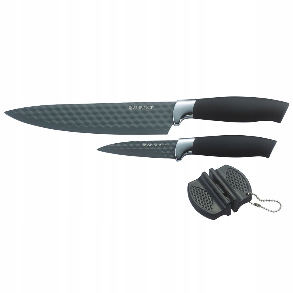 

Ambition Komplet Noży Z Ostrzałką Diamond 3-ELEM.