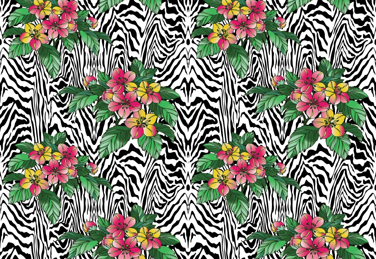 

Fototapeta Flizelinowa Wzór w kwiaty 152x104