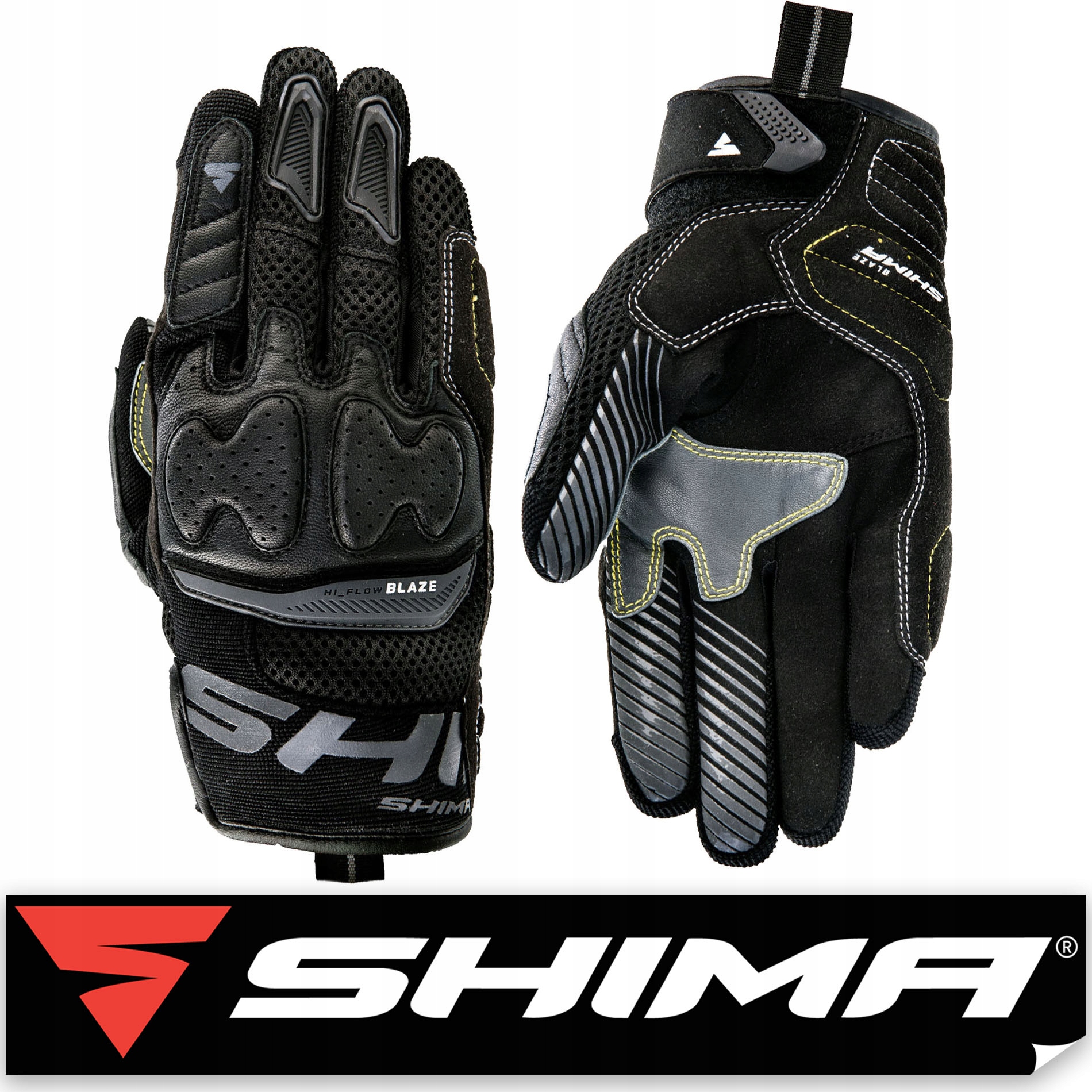 

Shima Blaze Black Rękawice Motocyklowe +gratisy
