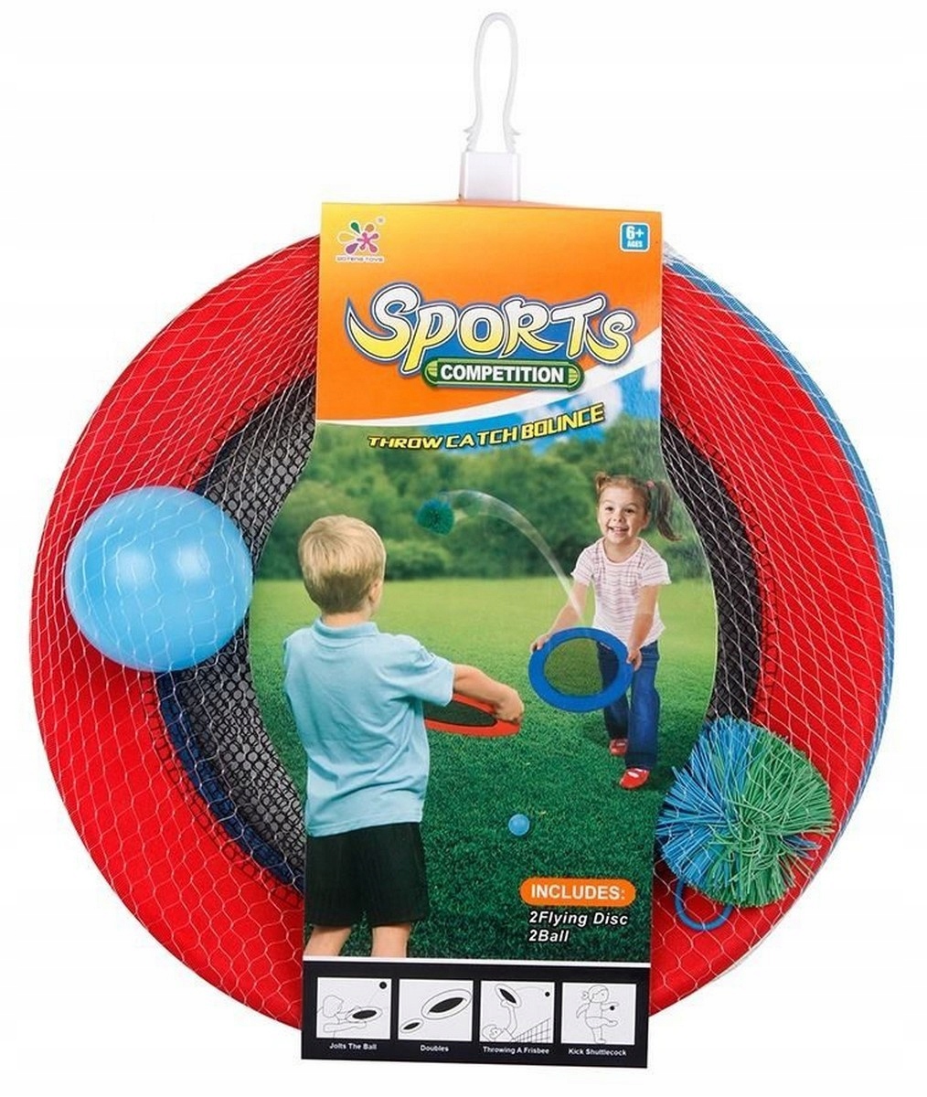 GRA PALETKI ZRĘCZNOŚCIOWA CATCH BALL GRA RZUCAJ ŁAP PALETKI + PIŁKA BADMINT Bohater Inny