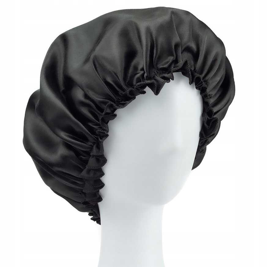 

Satynowy Czepek Do Spania Olejowania Czarny