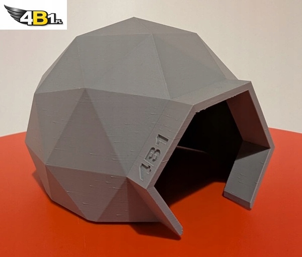 Space 101 – 3D domeček pro křečka *moderní *pro malé hlodavce *šedý