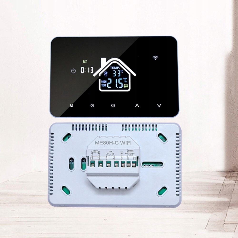 Wifi termostat Tuya Programovatelný 16A Elektrické podlahové vytápění