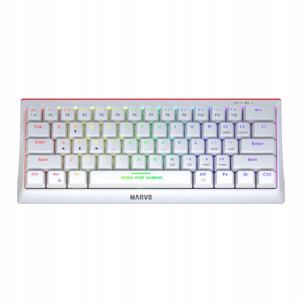 Klawiatura Marvo KG962 En R gamingowa 60% mechaniczna biała