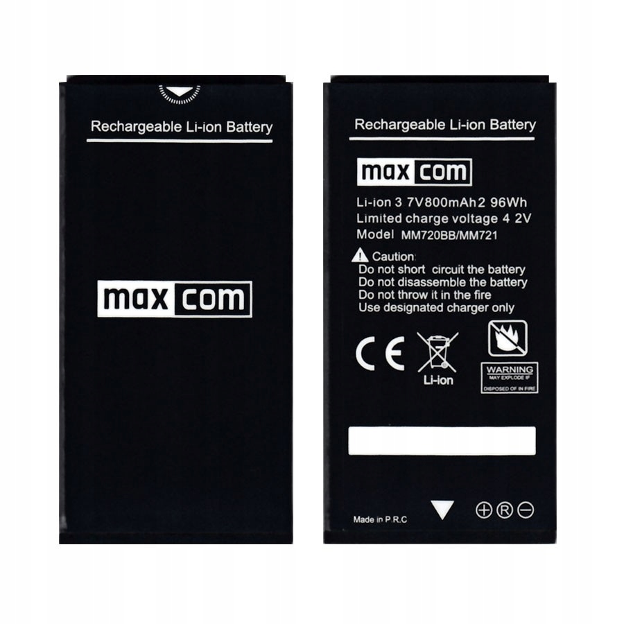 MAXCOM MM720 / MM721 NOWA BATERIA, AKUMULATOR. 100% ORYGINAŁ.