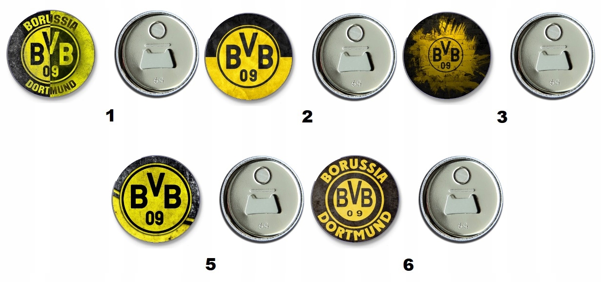 MAGNES Z OTWIERACZEM DRUŻYNY BORUSSIA DORTMUND + GRATIS PERSONALIZACJA EAN (GTIN) 5902666738431
