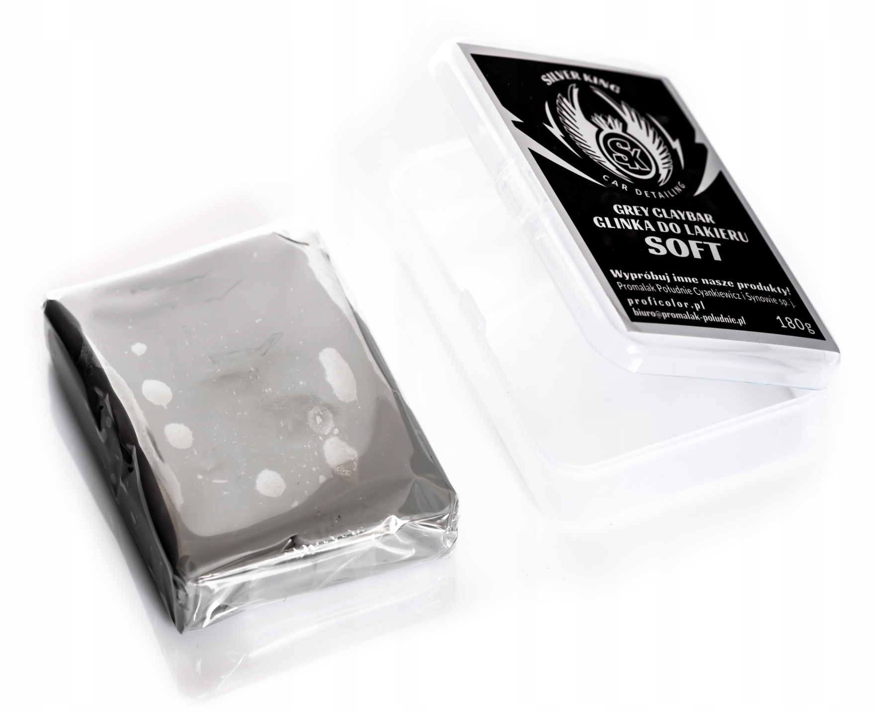 GLINKA DO CZYSZCZENIA LAKIERU DELIKATNA 180g SILVER KING Producent Silver King