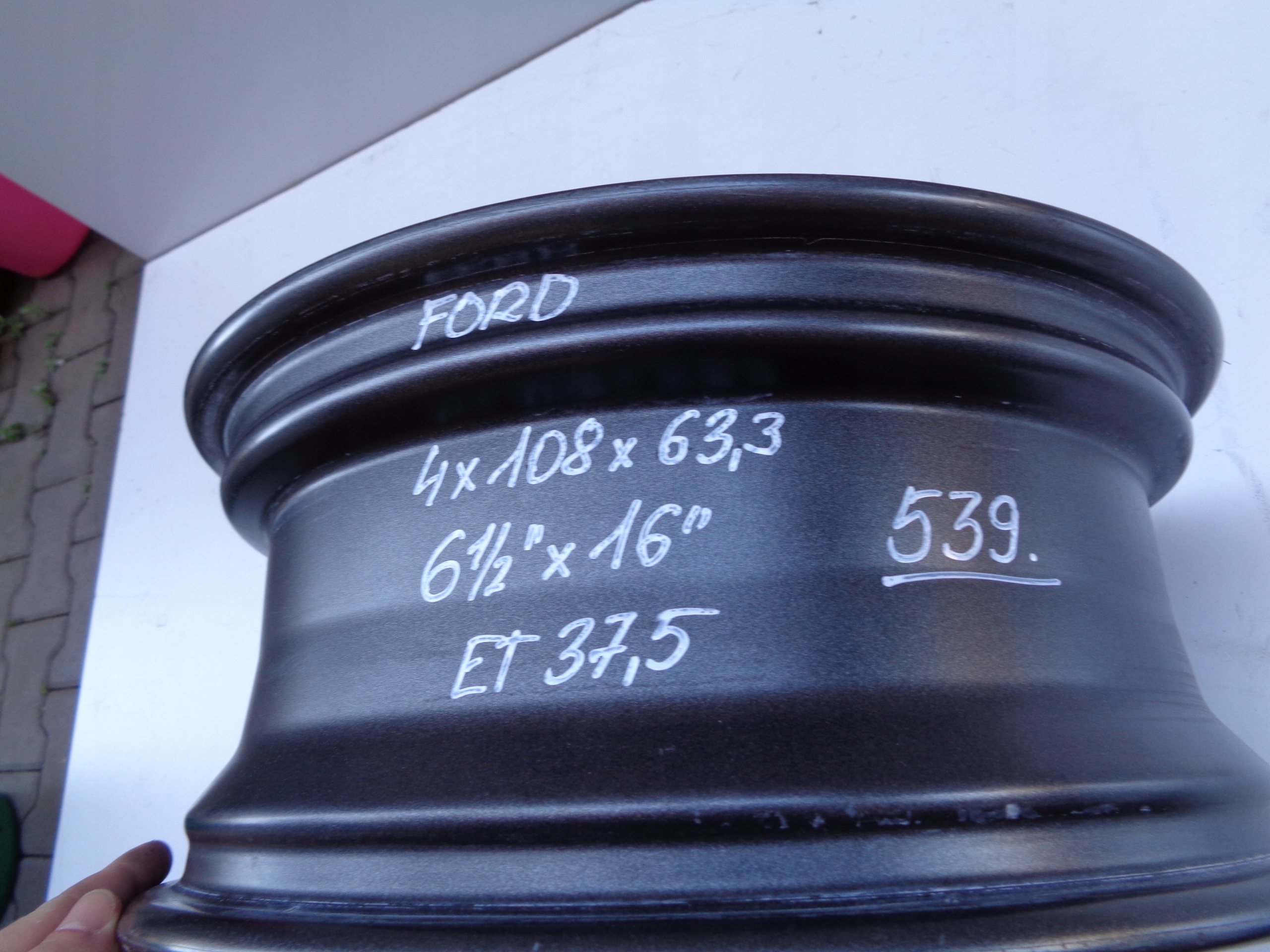 disk hliníkový FORD 6,5JX16 ET37,5 4X108 GN15-B2B