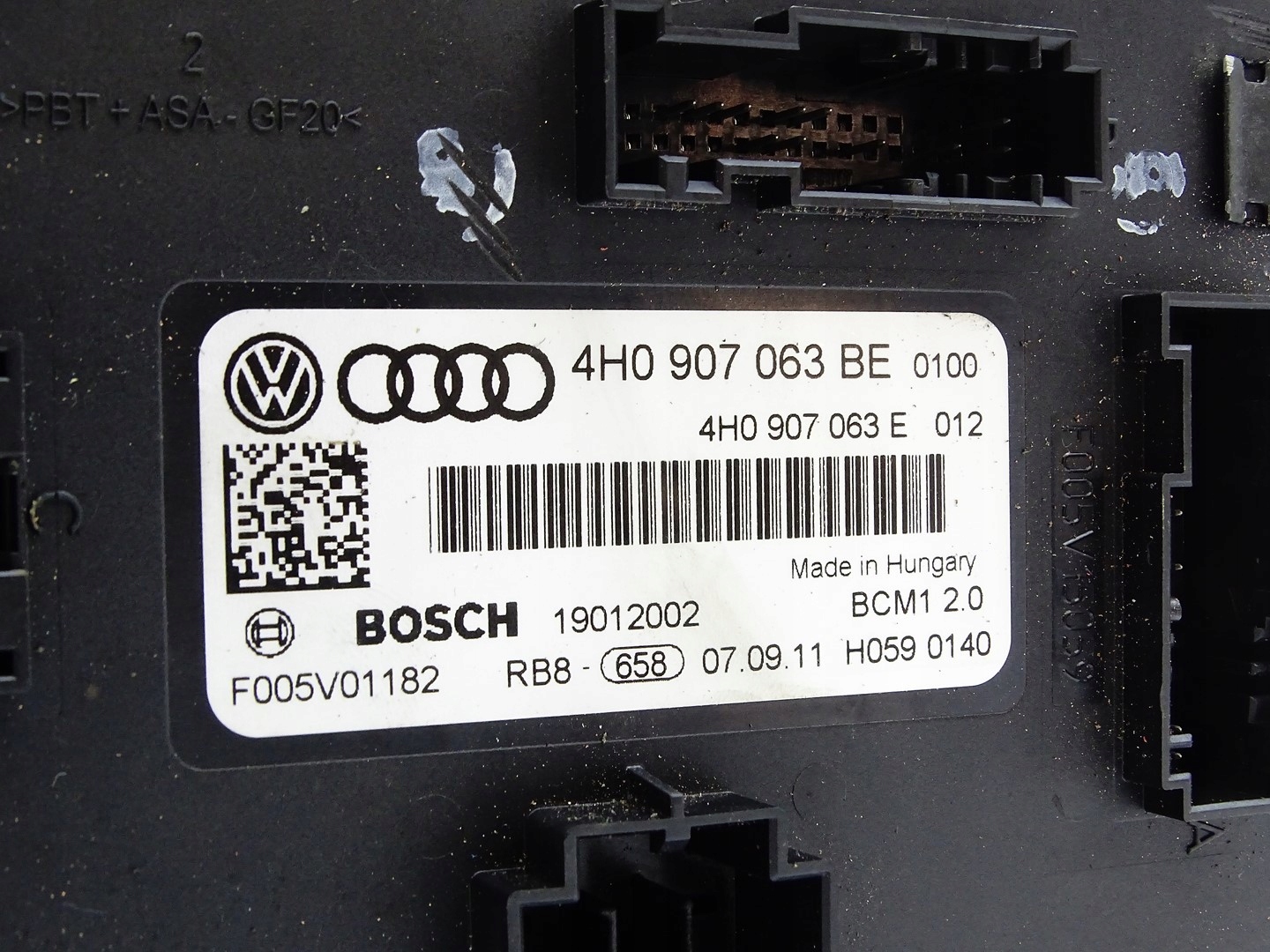 module control unit KOMFORTU BCM AUDI A6 C7 A7 4G A8 D4 4H0907063BE