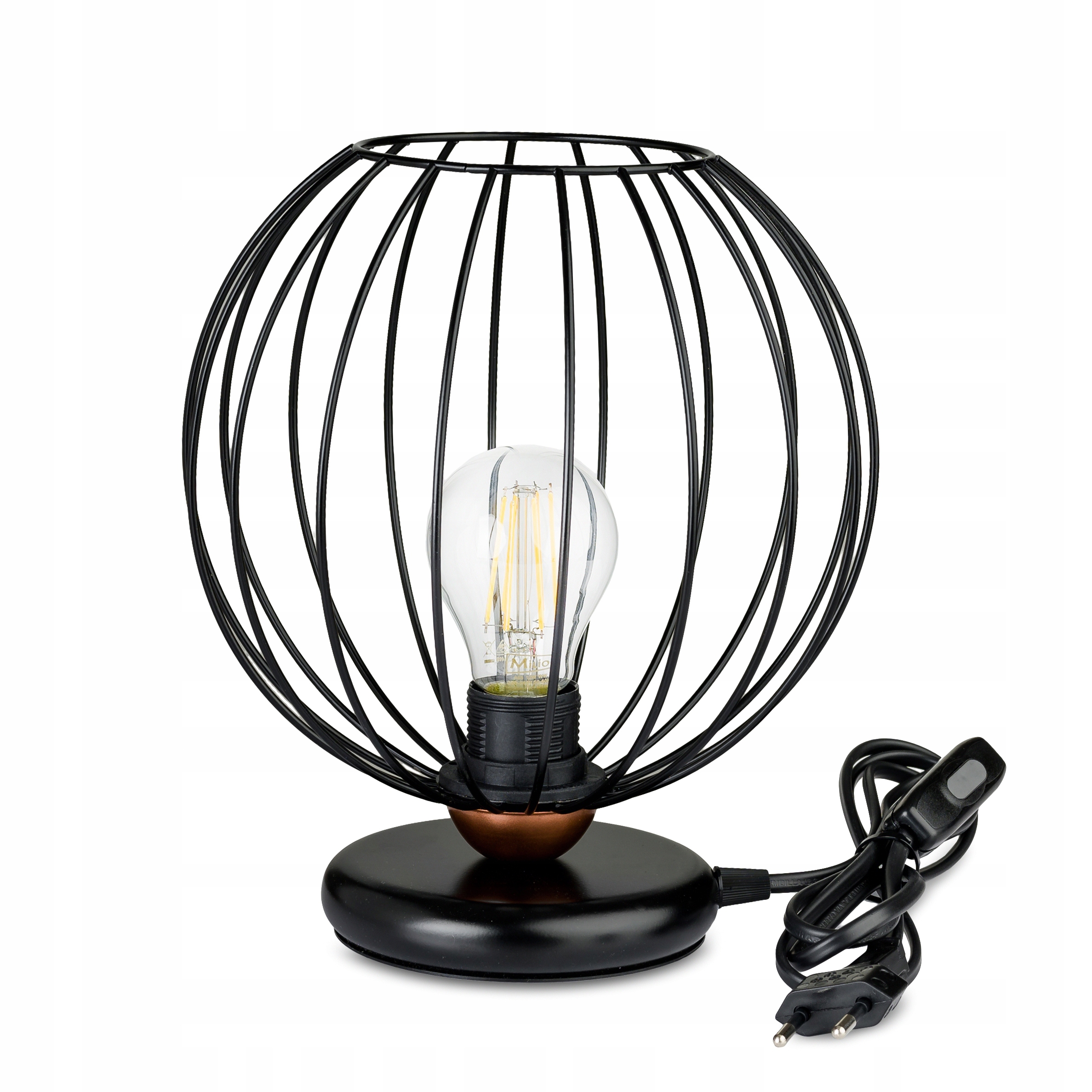 

Lampka nocna Lampa stołowa loft Drut XL na led E27