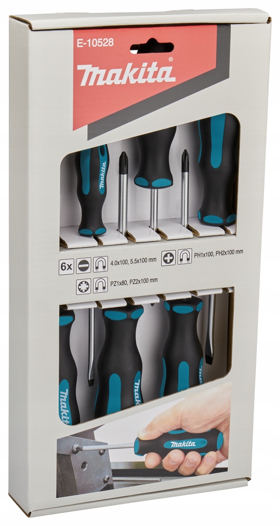 

Zestaw śrubokrętów wkrętaków Makita E-10528 6 szt