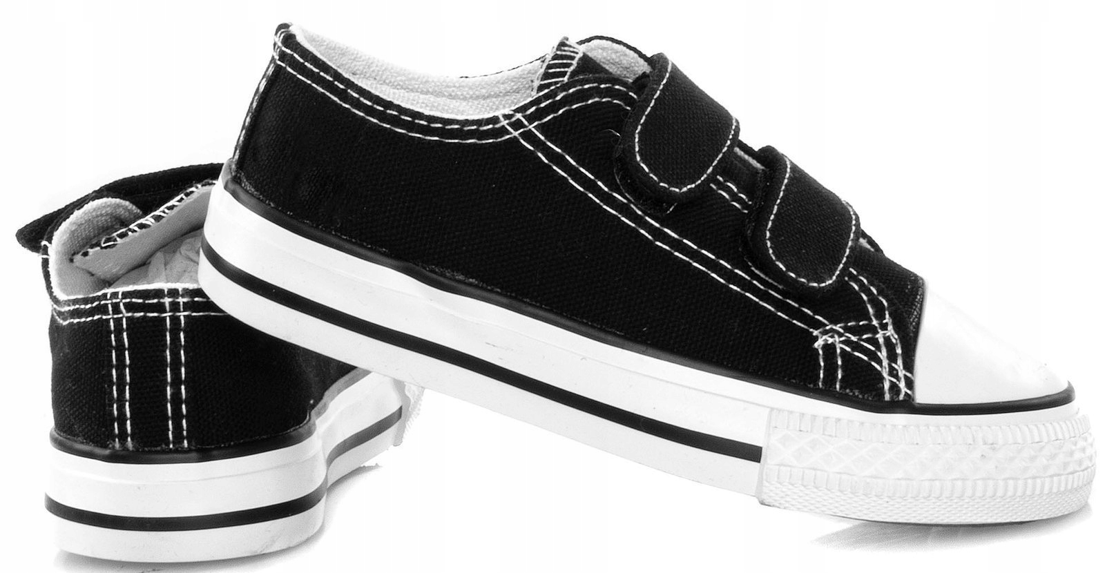 

Czarne Niskie Trampki Na Rzepy Dziecięce 28