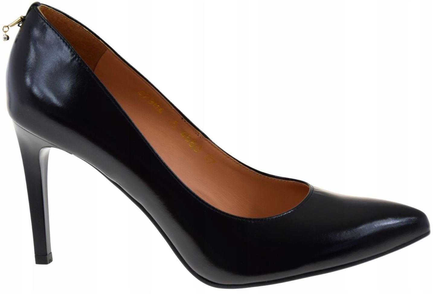 Dámské lodičky na podpatku z lícové kůže, elegantní, klasické, Anis 4550 R39