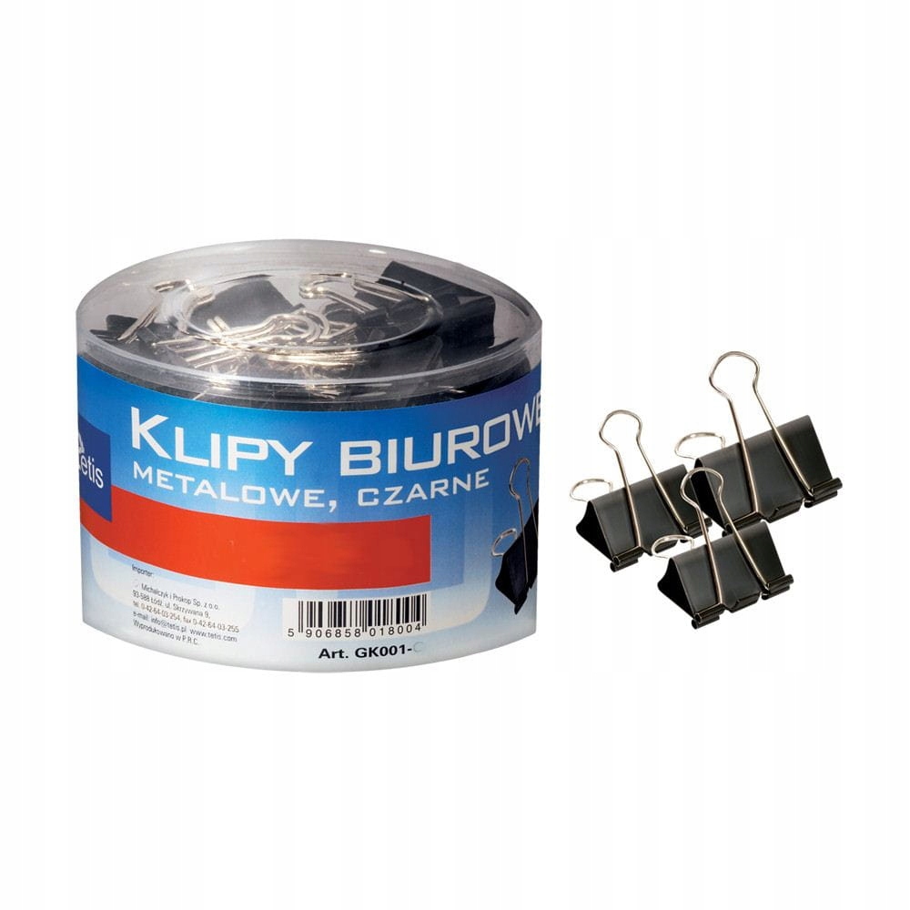 

Klipsy Biurowe 50 Mm Tetis Klipy Gk001-F 12 Sztuk