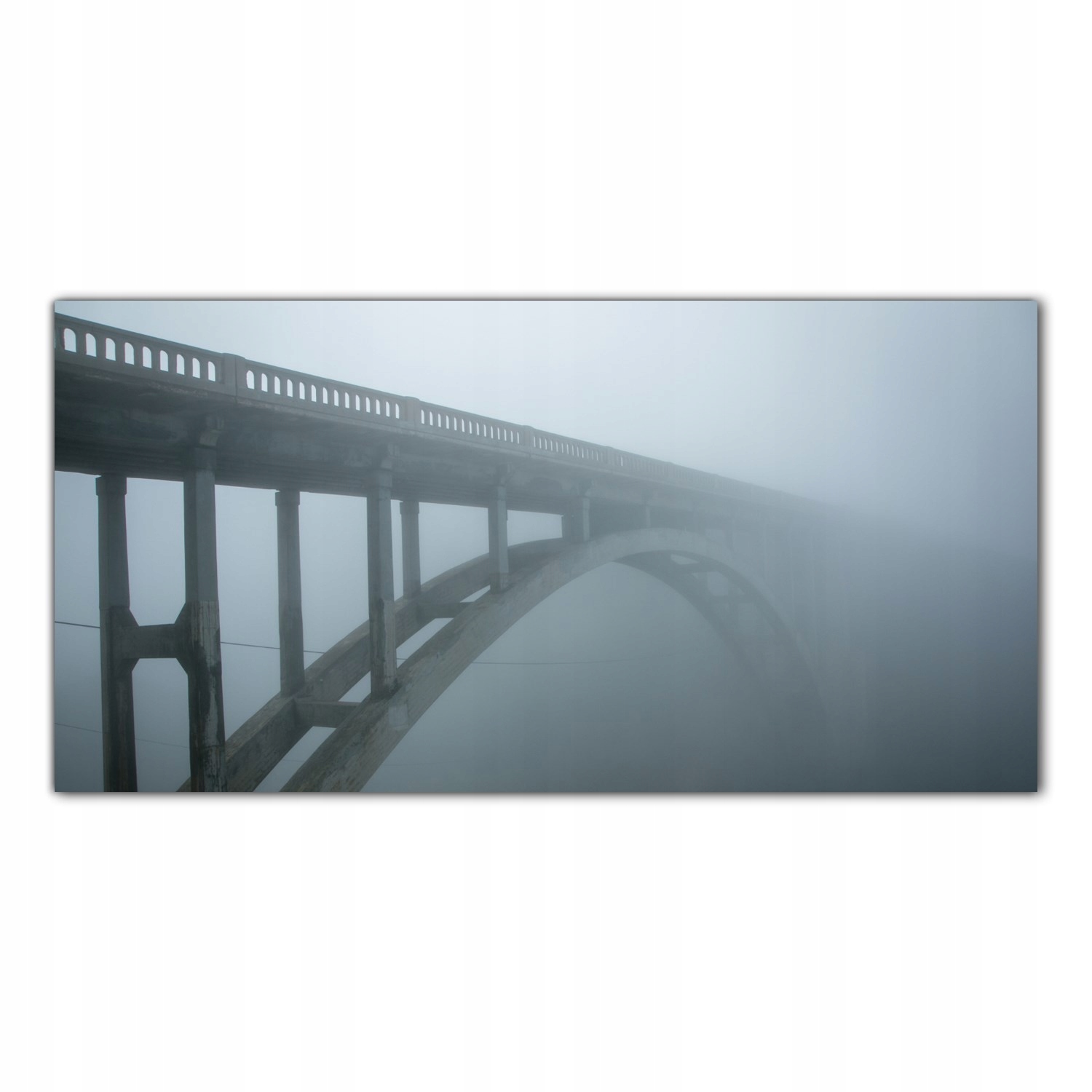 

Hartowany Obraz Szklany Most Mgła Krajobraz 140x70