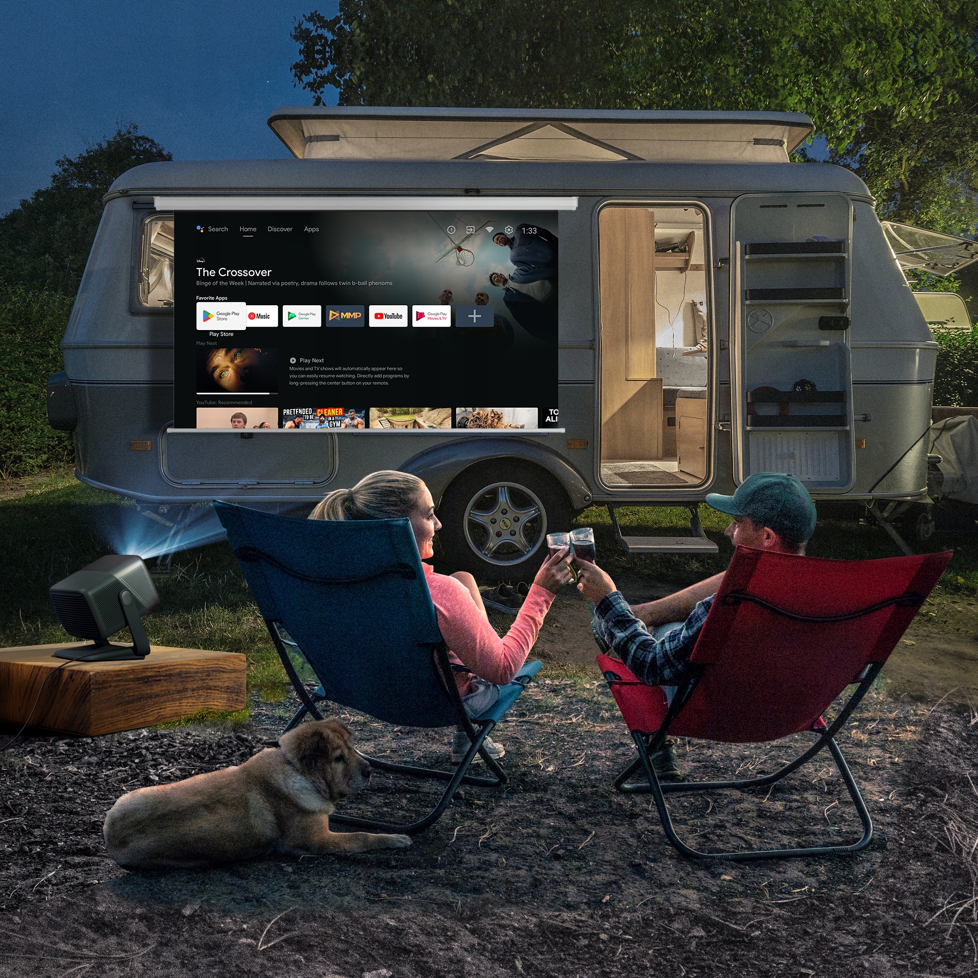 Projektor Laserowy JMGO N1 ULTRA Android TV11 Dynaudio HiFi Szerokość produktu 24.1 cm