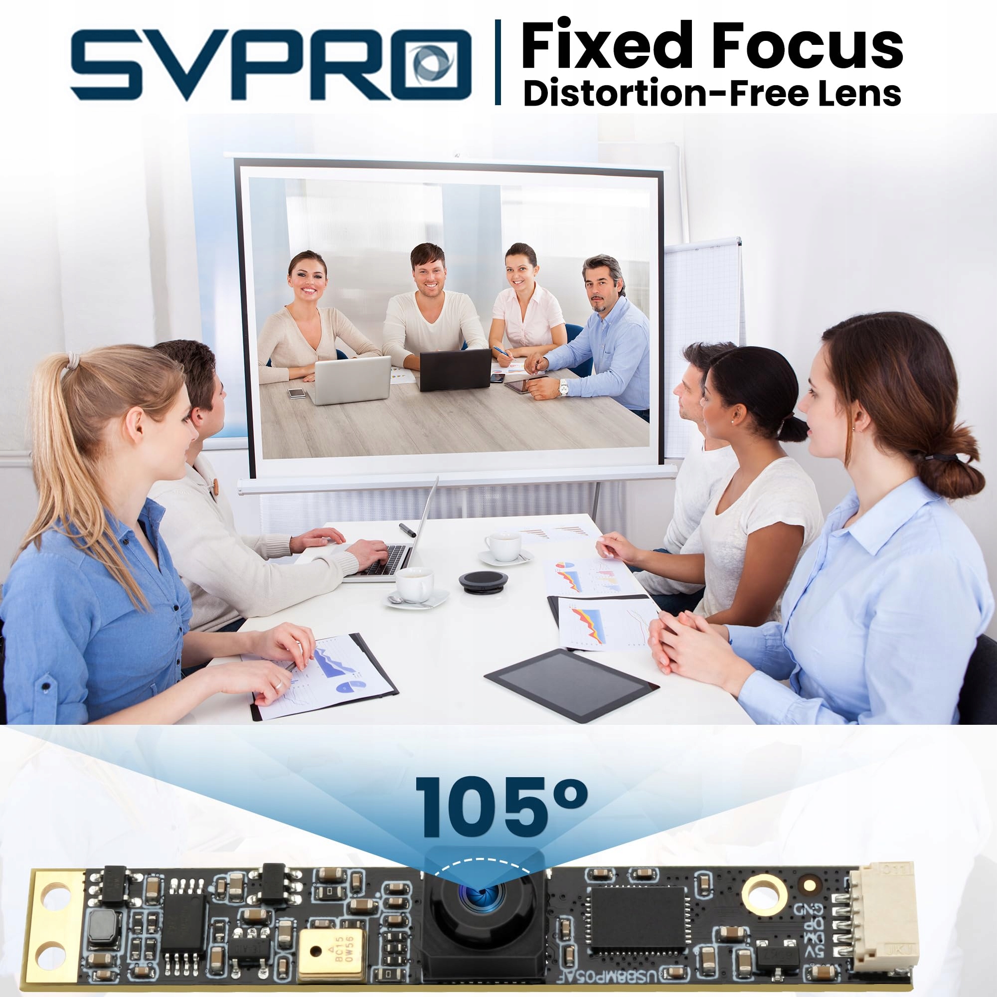 SVPRO Kamera USB 8MP Mikrofon Szerokokątna 4K Do Laserów PC Raspberry Pi — miniatura 5