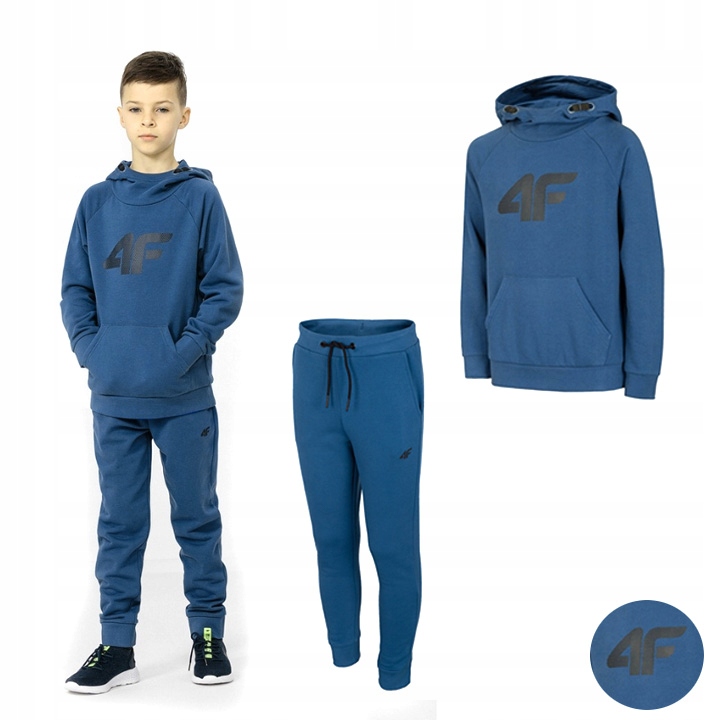

Komplet Chłopięcy Dresowy 4F Bluza Spodnie Dres
