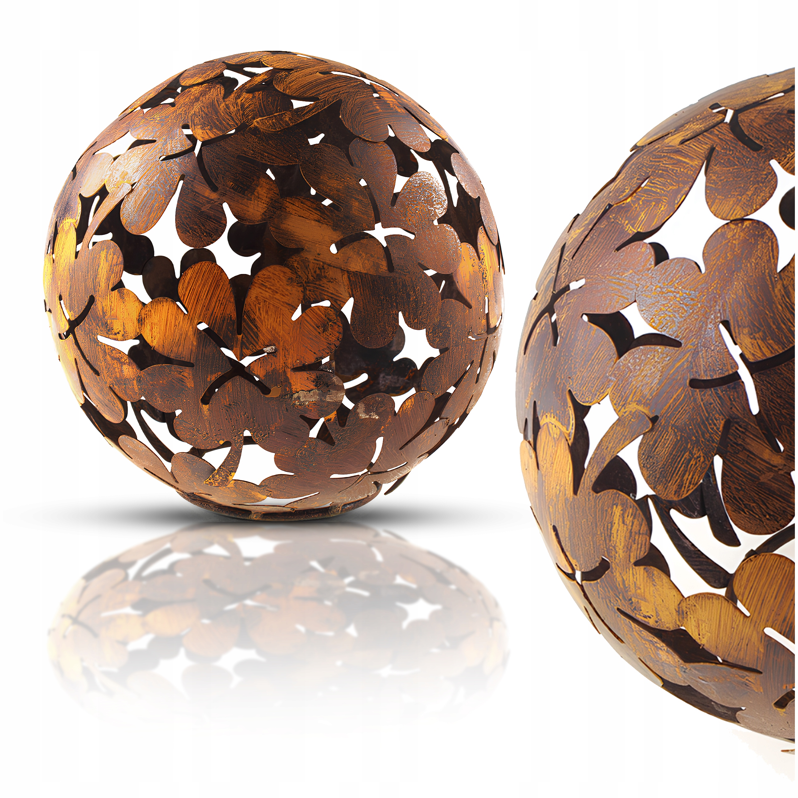 Zahradní Led lampa Boho Corten Rezavá Kovová Ocel Corten 23 CM