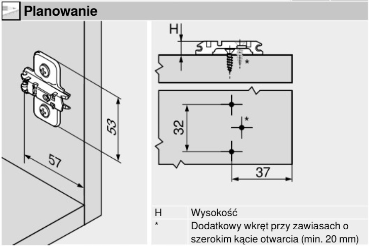 Prowadnik na Clipa 173L6100 Blum Marka Blum
