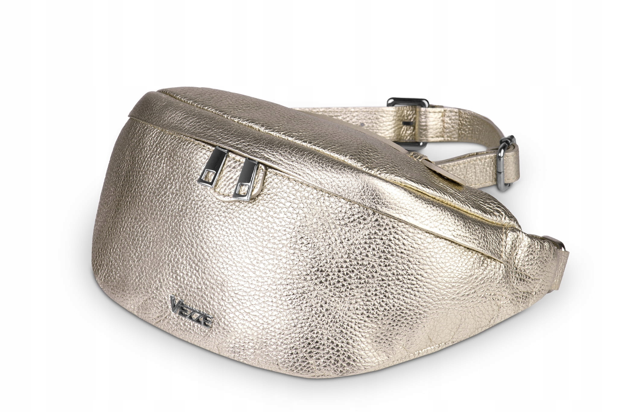 Kožená taška Vezze Pancia Zlatá