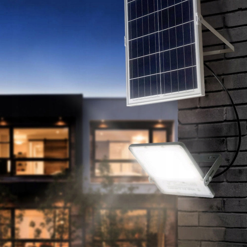 Lampa solarna halogen naświetlacz LED czujnik 150W Wysokość produktu 25 cm