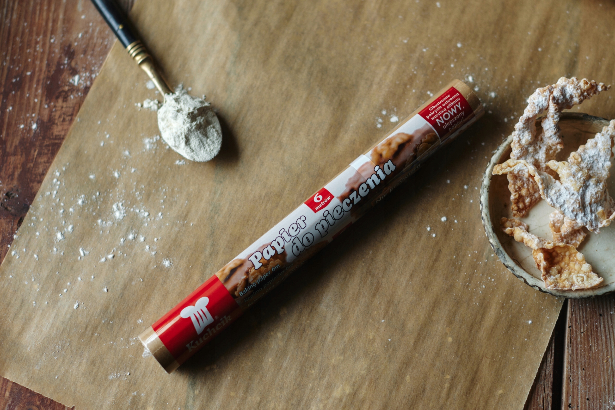 Kuchcik Papier do pieczenia 28cm x 6m brązowy silikonowany Długość (cm) 600