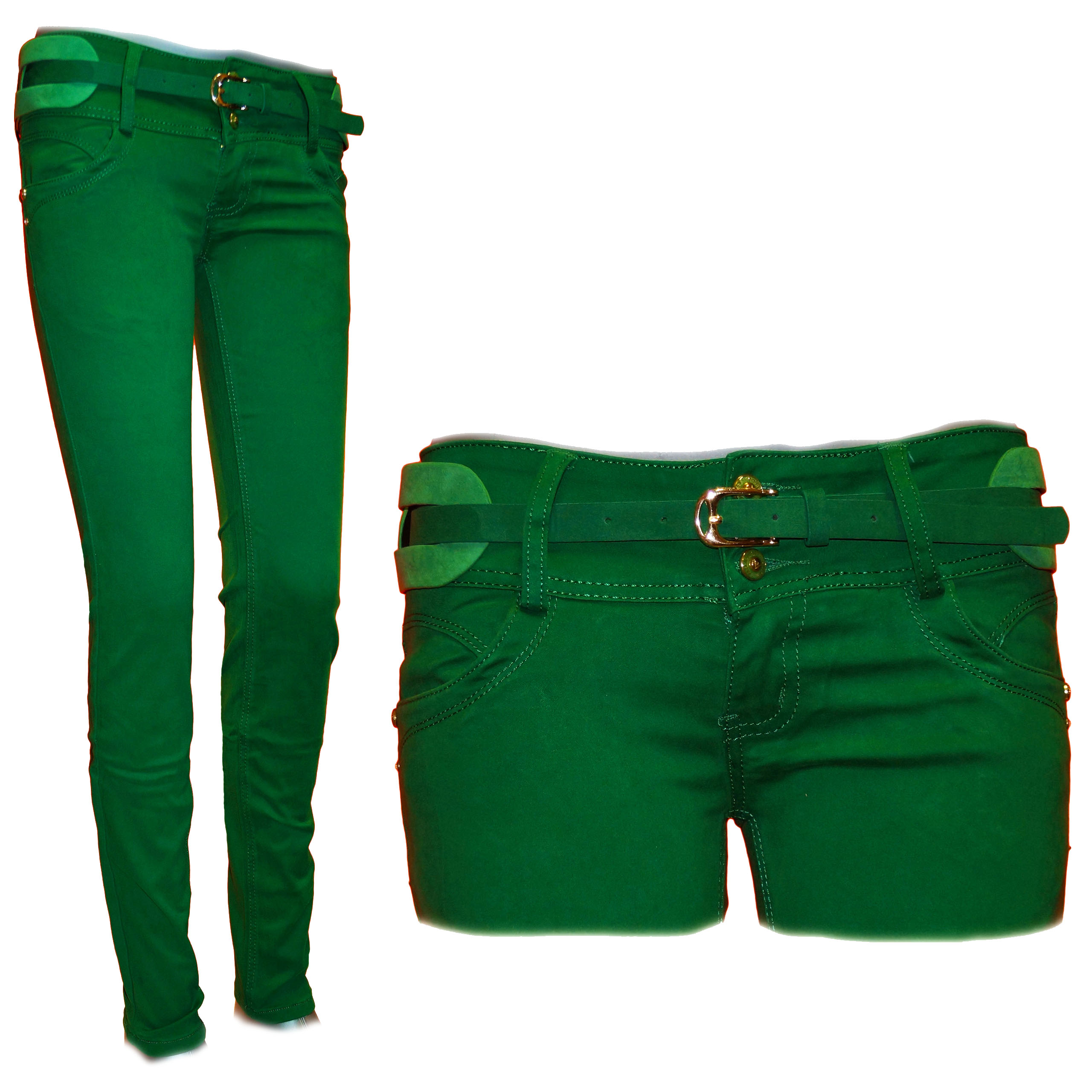 

Spodnie Jeansy elastan Kolory Pasek Gratis 36 S