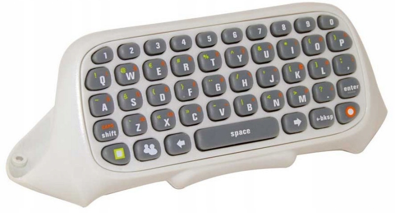 ORYGINALNA KLAWIATURA BIAŁA XBOX 360 CHATPAD