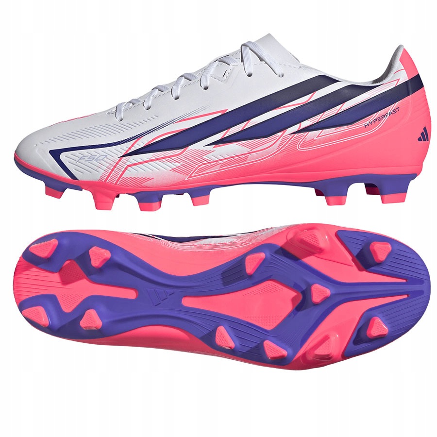 Boty adidas F50 Hyperfast Club Fg/mg KJ0990 bílé 46