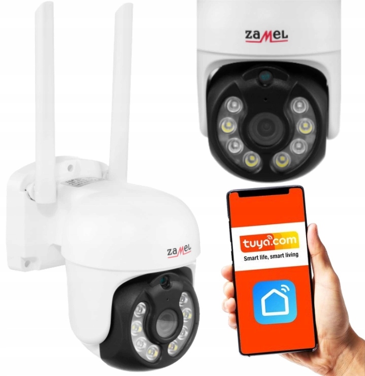 

Kamera Obrotowa Zewnętrzna WiFi Ip Tuya Full Hd