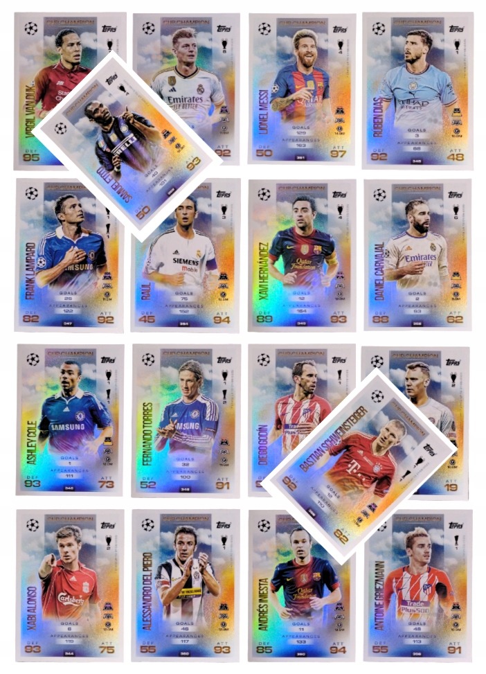 Topps Match Attax 2025-2026 Komplet 18 Kart Cup Champion