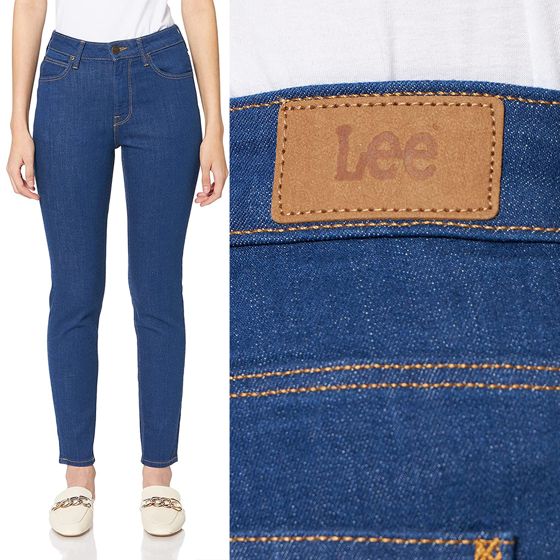 

Lee Scarlett High 70' Skinny Vintage Rurki W30 L33