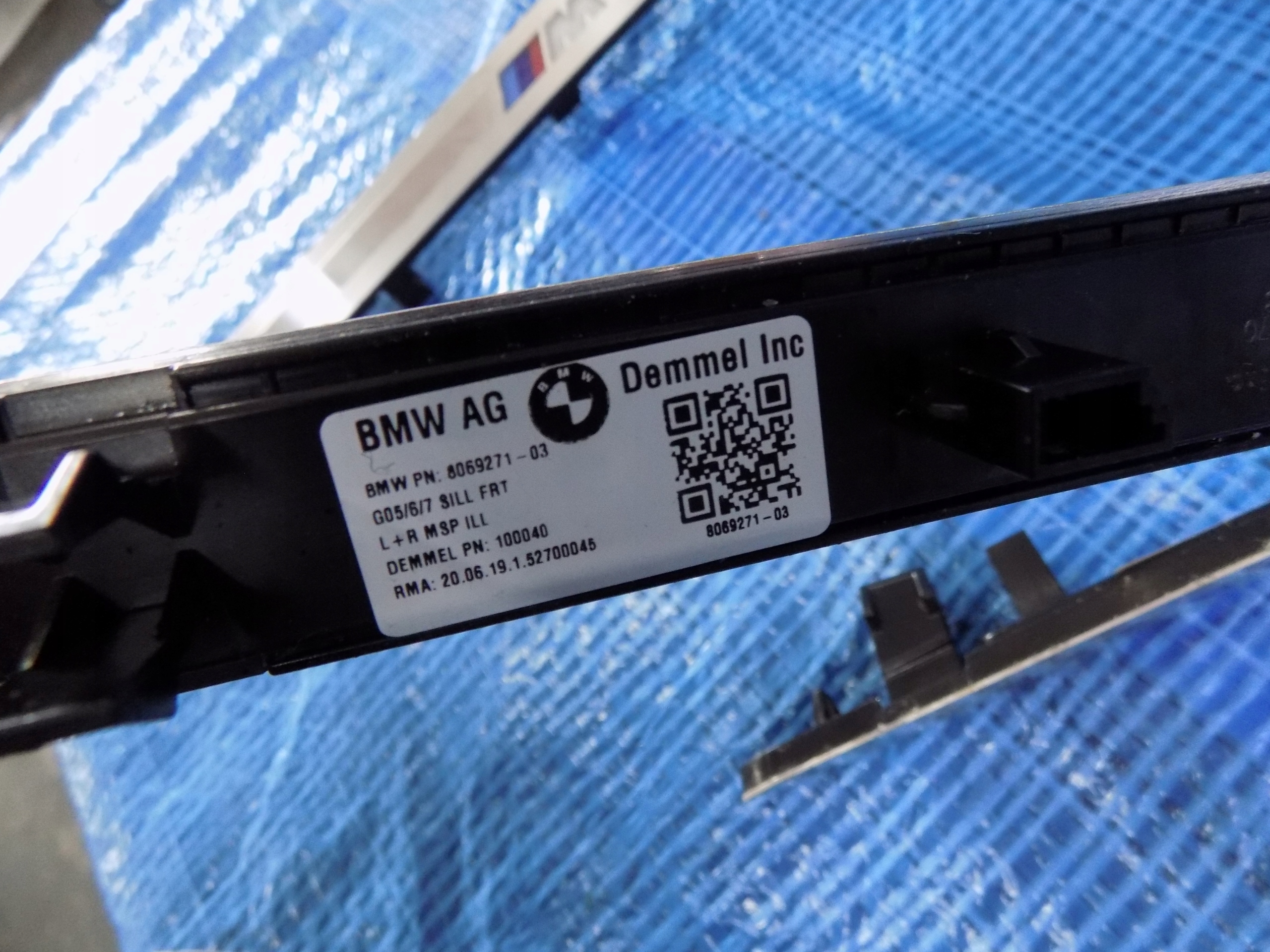 mouldings threshold moulding threshold m-packet LED BMW X5 G05 45E 20R