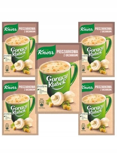 Levně 5 x Knorr Horký pečící hrnek s krutony 5x15 g