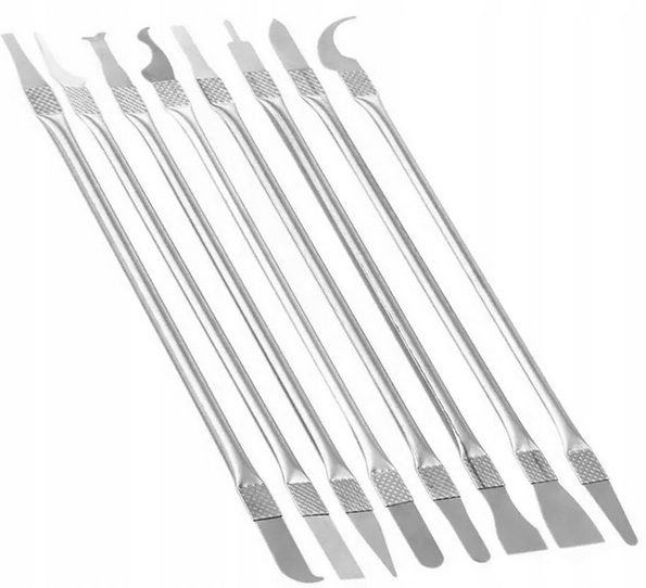 NZ22 ŁOPATKI SZPATUŁKI SKROBAKI DO PASTY BGA IC x8