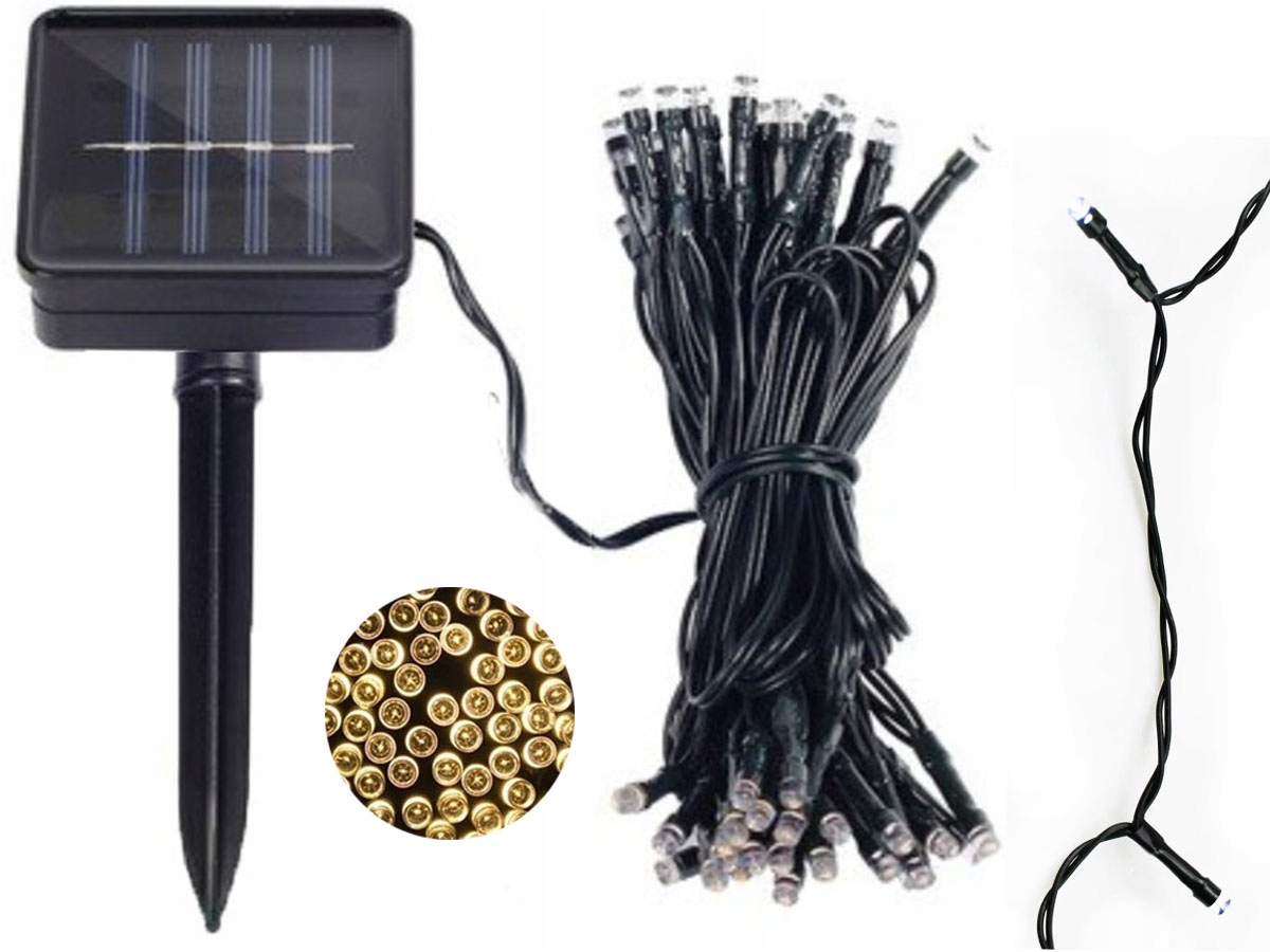 

Lampa Solarna girlanda światełka Led ciepłe P-706