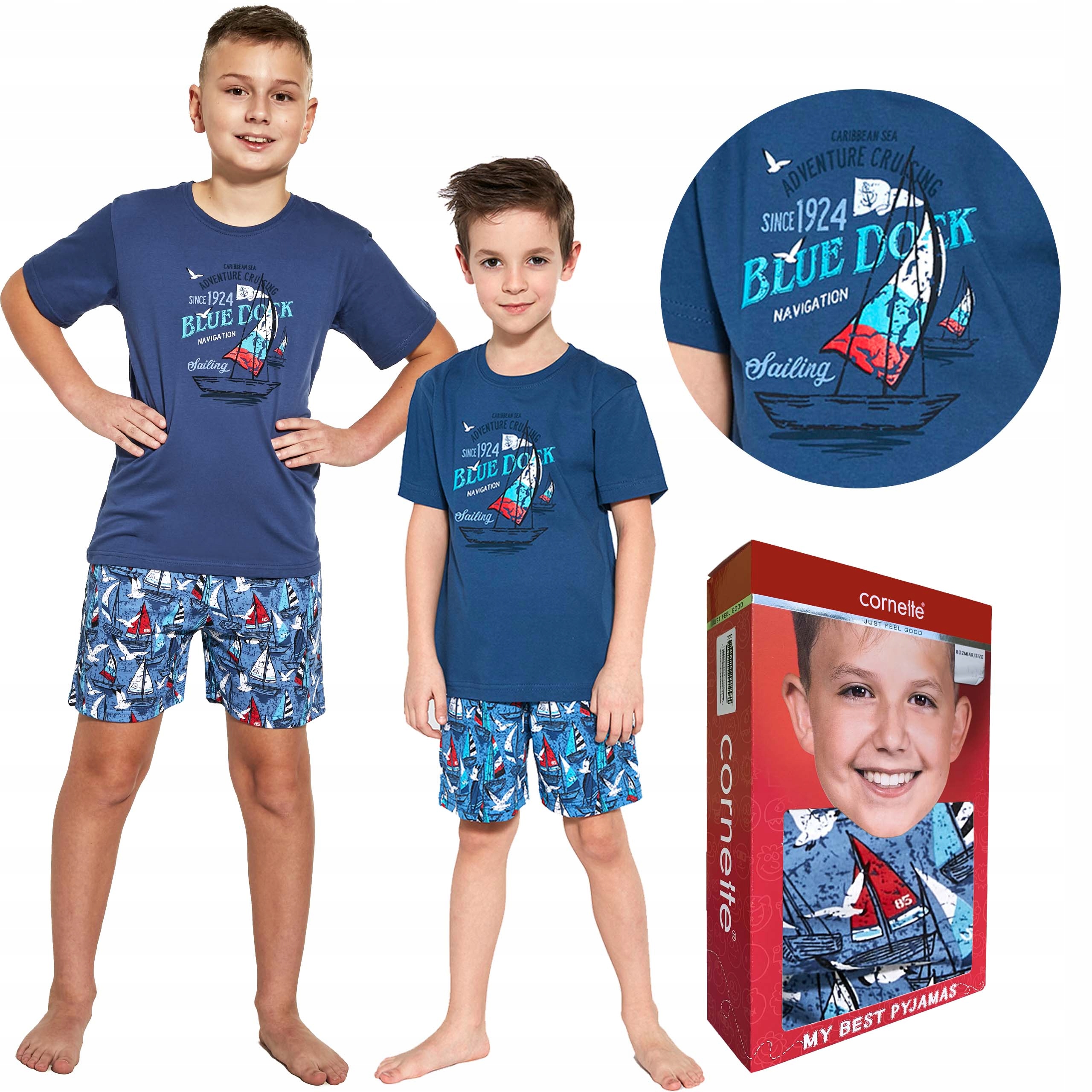 

Krótka dziecięca Piżama chłopięca Cornette 86/92