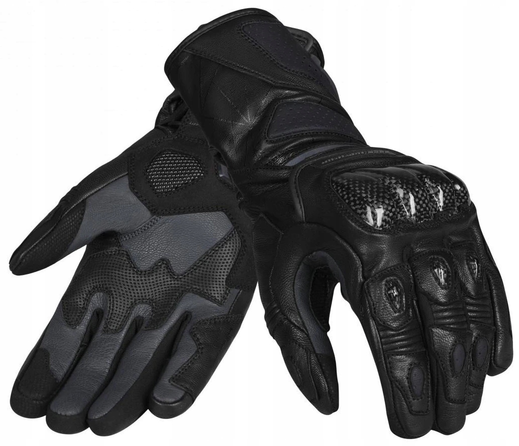 Seca Atom Čierne Športové Motocyklové Rukavice Pánske Čierne Men