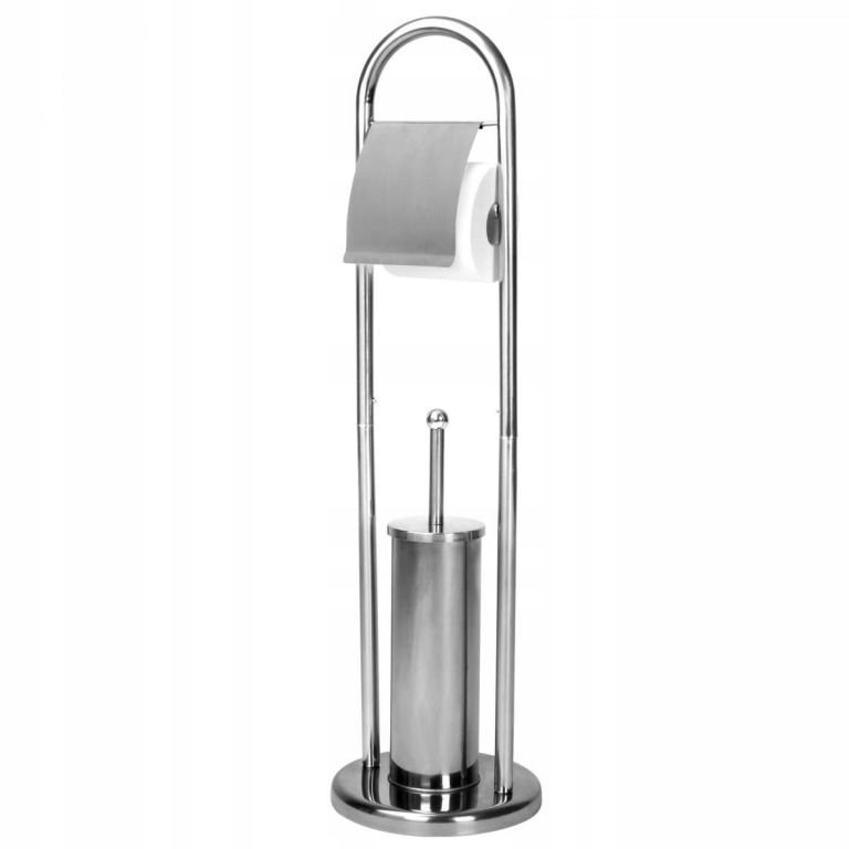 Aquamarin Stojanová Wc souprava 81 x 22 x 22 cm, stříbrná